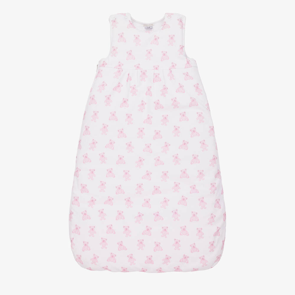 Kissy Kissy - Baby Girls White Beary Plaid Sleeping Bag (68cm) | Childrensalon
