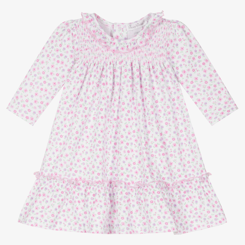 Kissy Kissy - Weißes Blütenkleid für Babys (M)  | Childrensalon