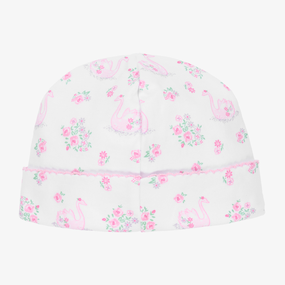 Kissy Kissy-قبعة قطن بيما لون أبيض للمولودات | Childrensalon Outlet