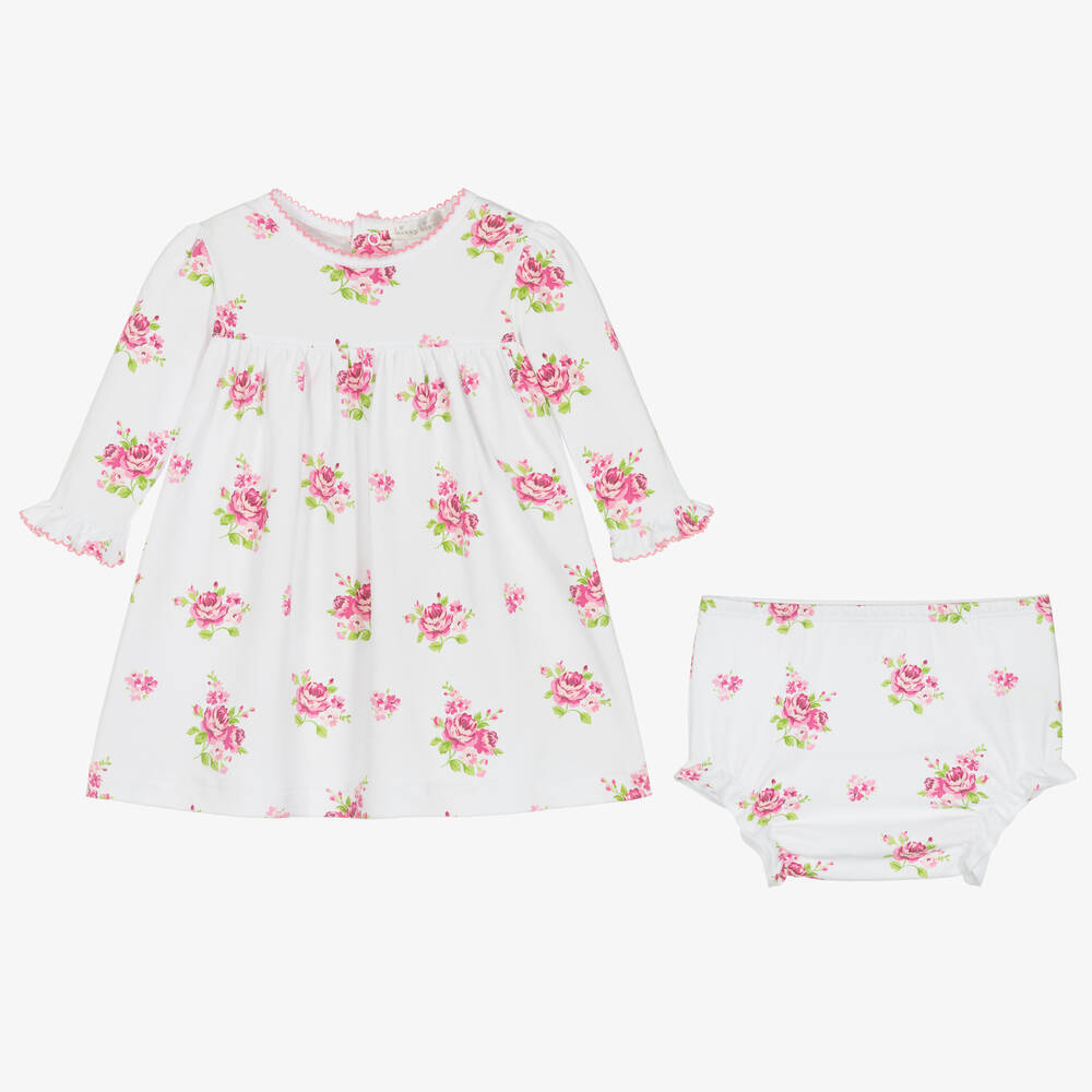 Kissy Kissy-فستان أطفال بناتي قطن بيما لون أبيض | Childrensalon Outlet