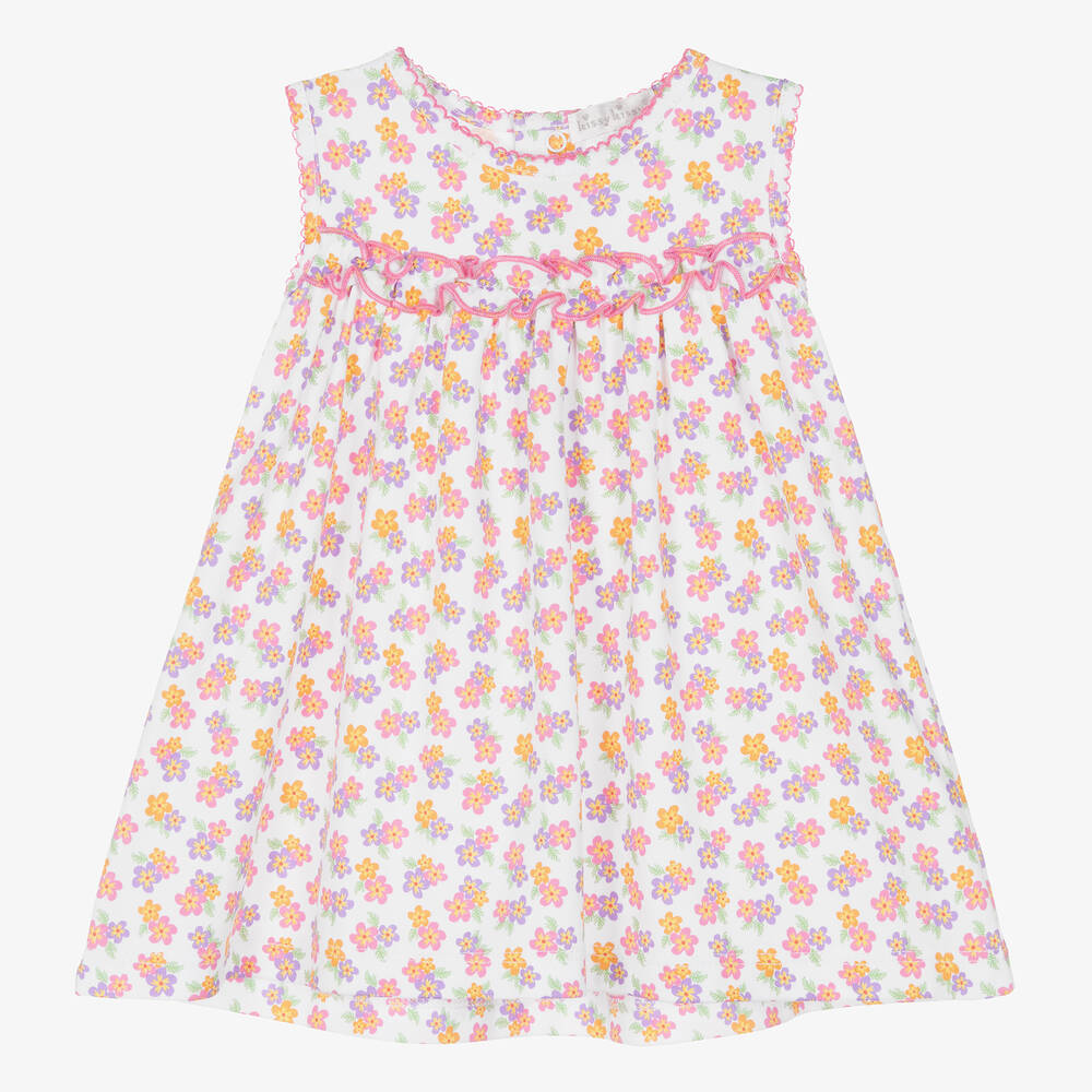 Kissy Kissy-Baby Girls White Cotton Aloha Whales Dress | Childrensalon Outlet