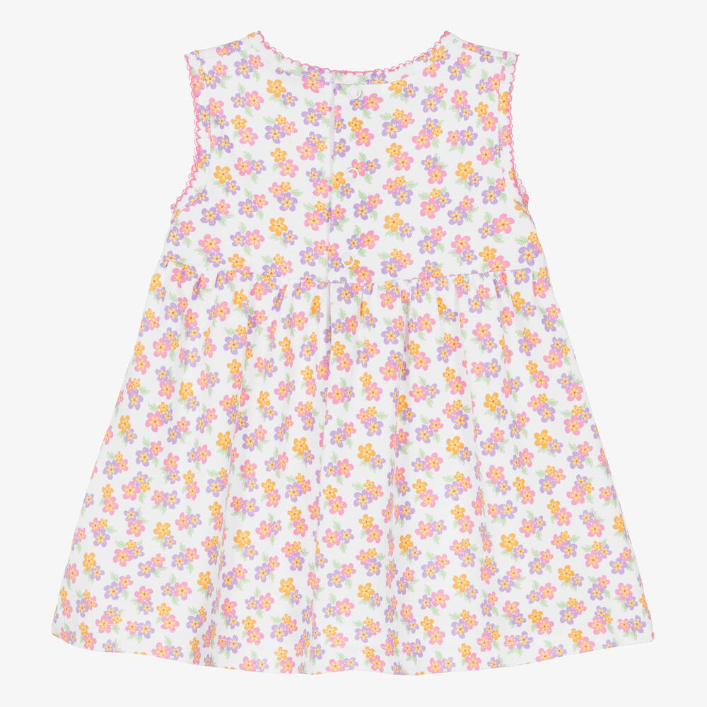 Kissy Kissy-Baby Girls White Cotton Aloha Whales Dress | Childrensalon Outlet