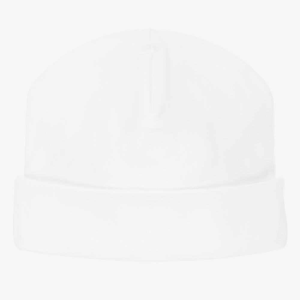 Kissy Kissy-Baby Girls White Cotton Bishop Hat | Childrensalon Outlet
