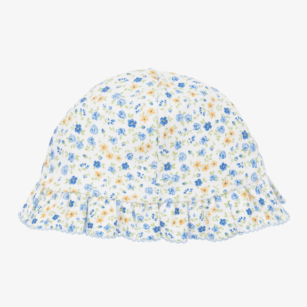 Kissy Kissy-Baby Girls White Cotton Floral Fantasy Hat | Childrensalon Outlet