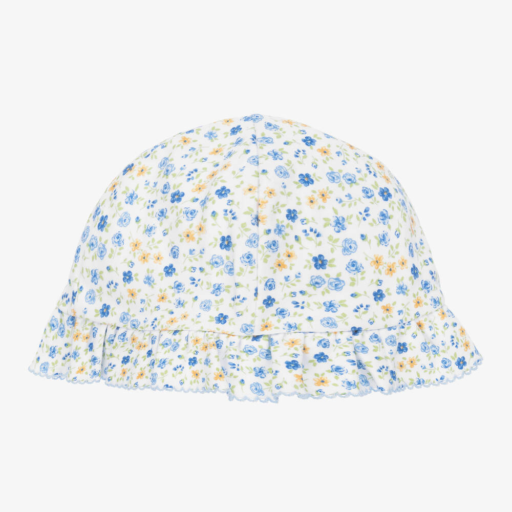 Kissy Kissy-Baby Girls White Cotton Floral Fantasy Hat | Childrensalon Outlet