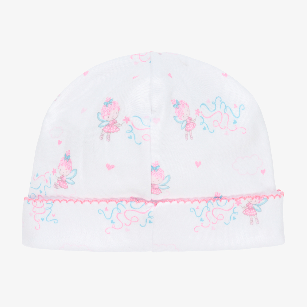 Kissy Kissy-Белая хлопковая шапочка с феями для малышек | Childrensalon Outlet