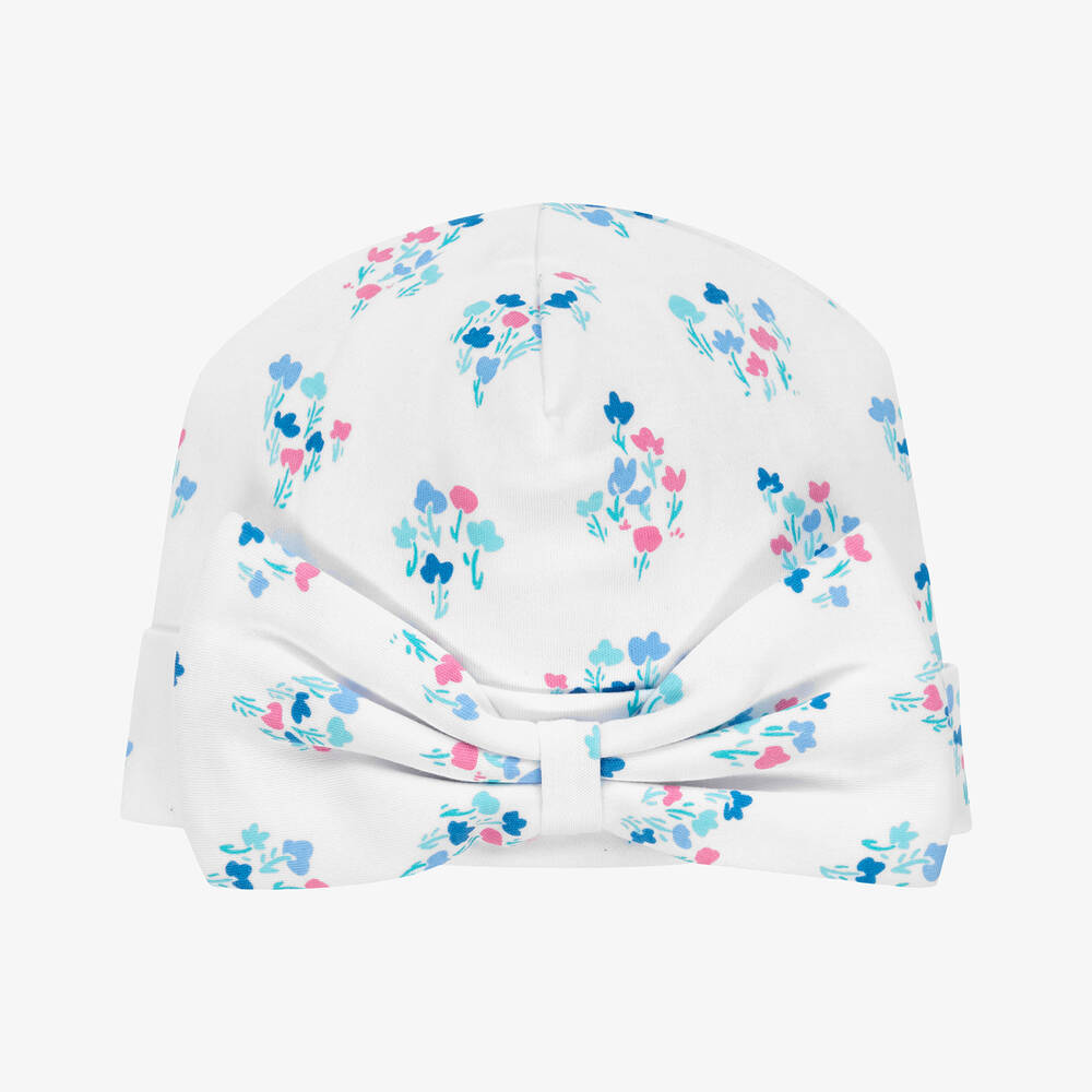 Kissy Kissy - Белая шапочка в голубой цветочек | Childrensalon