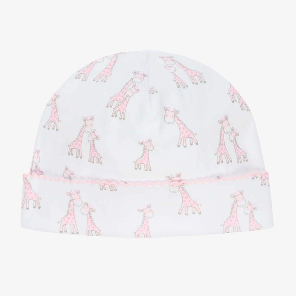 Kissy Kissy - Белая шапочка с жирафами для девочек | Childrensalon