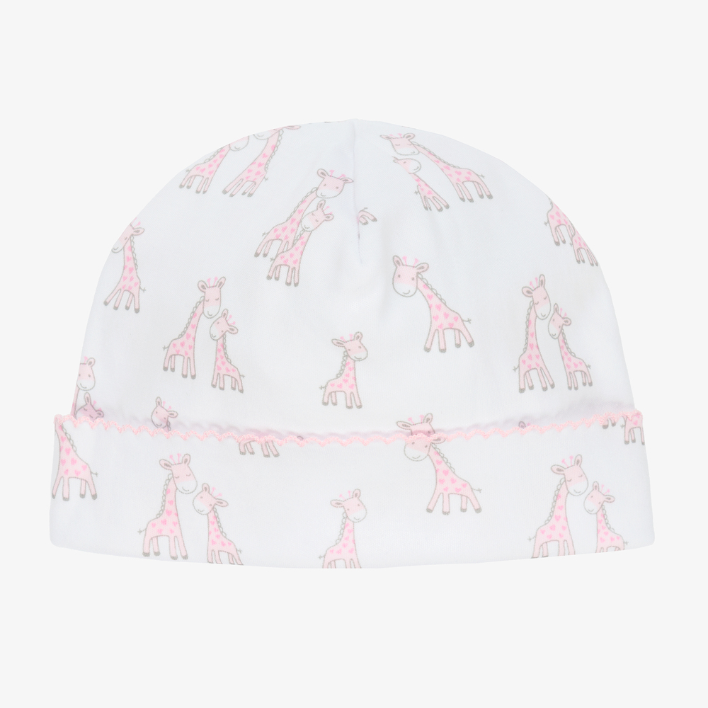 Kissy Kissy - Bonnet blanc Girafe Bébé fille | Childrensalon