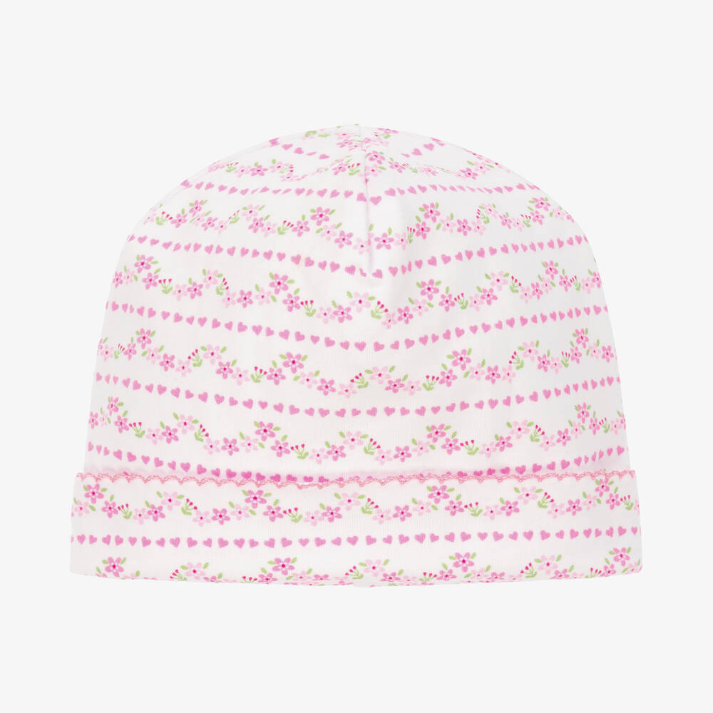 Kissy Kissy - Baby Girls White & Pink Ballet Blossoms Hat | Childrensalon