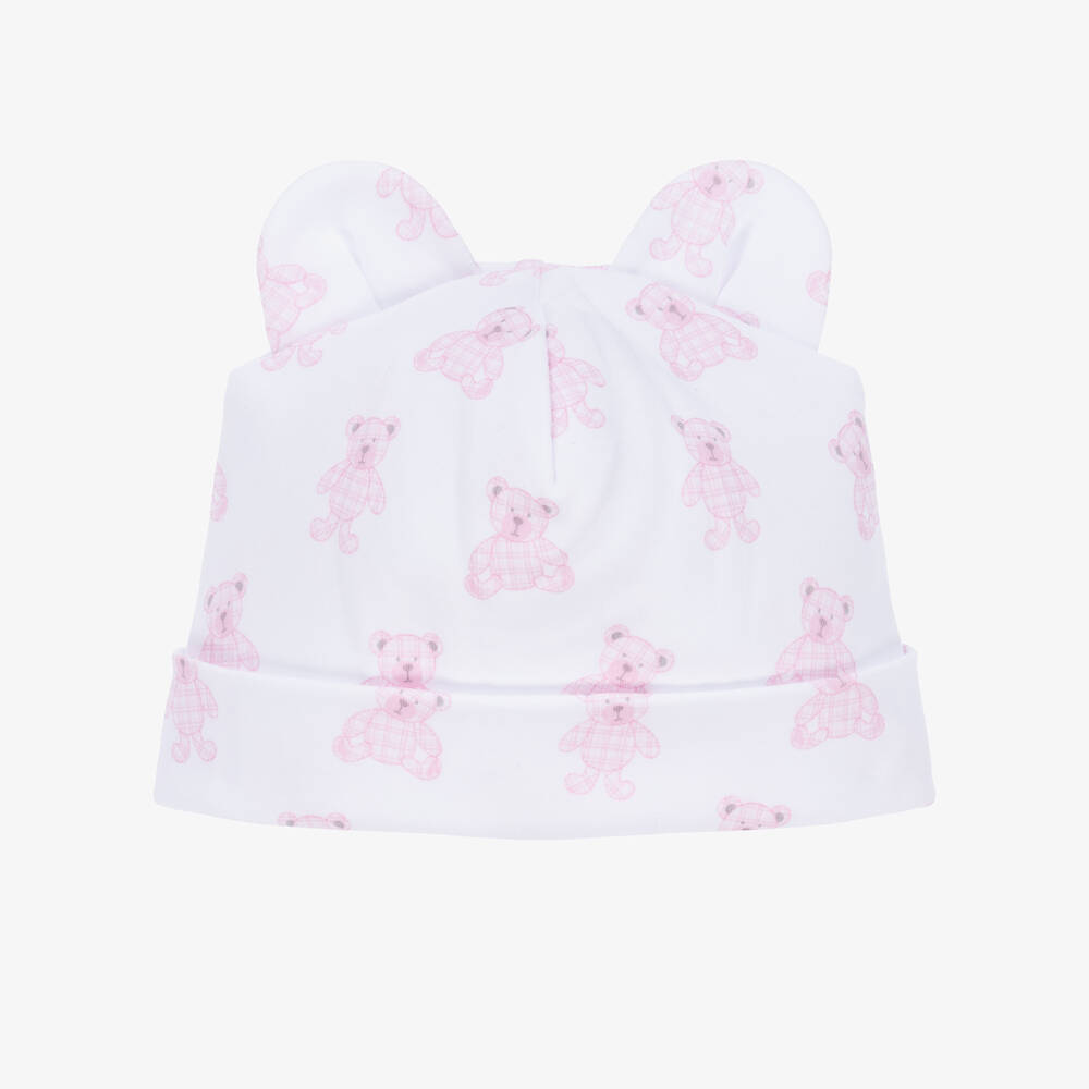 Kissy Kissy-Бело-розовая шапочка с медвежатами | Childrensalon Outlet