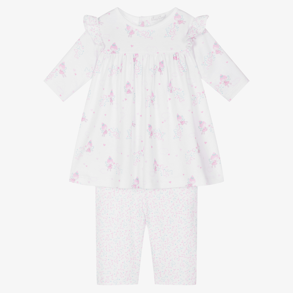 Kissy Kissy-Белое платье с феями и штанишки для малышек | Childrensalon Outlet