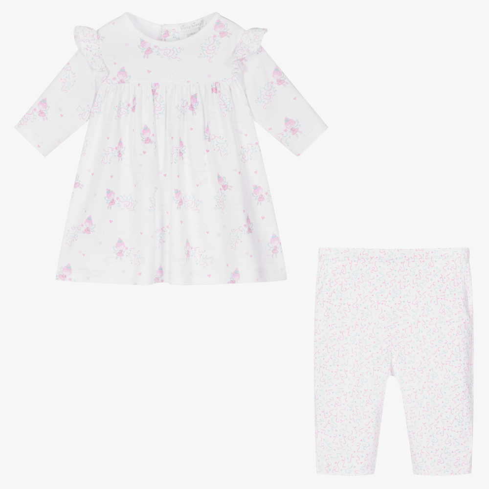 Kissy Kissy-Белое платье с феями и штанишки для малышек | Childrensalon Outlet