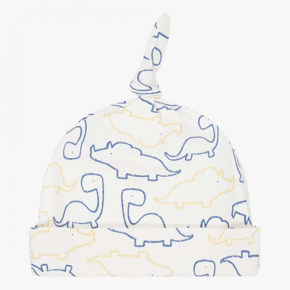 Kissy Kissy Kissy Love-قبعة قطن بيما لون أبيض للمواليد | Childrensalon Outlet