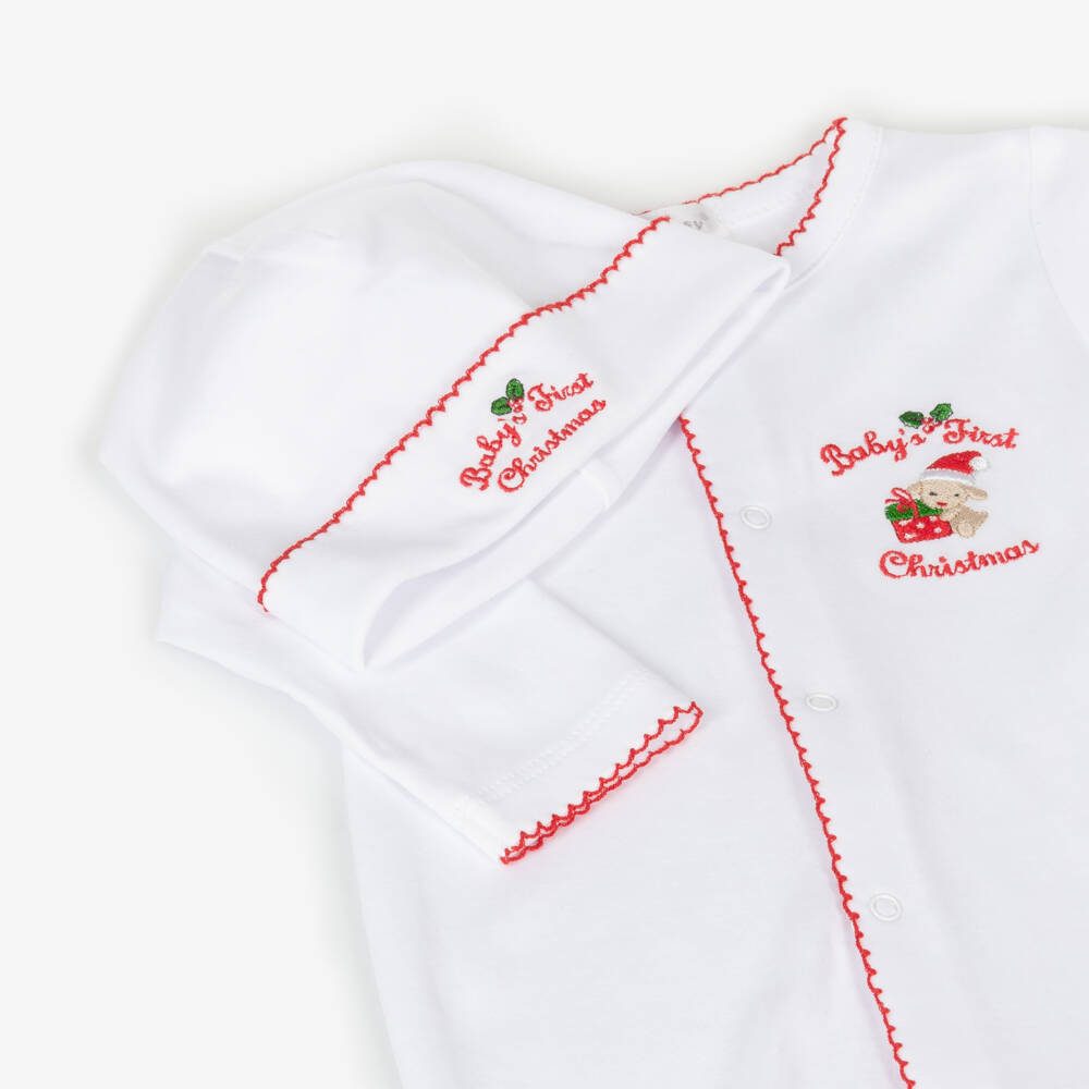 Kissy Kissy-Babys First Festive White Grow Set | Childrensalon Outlet