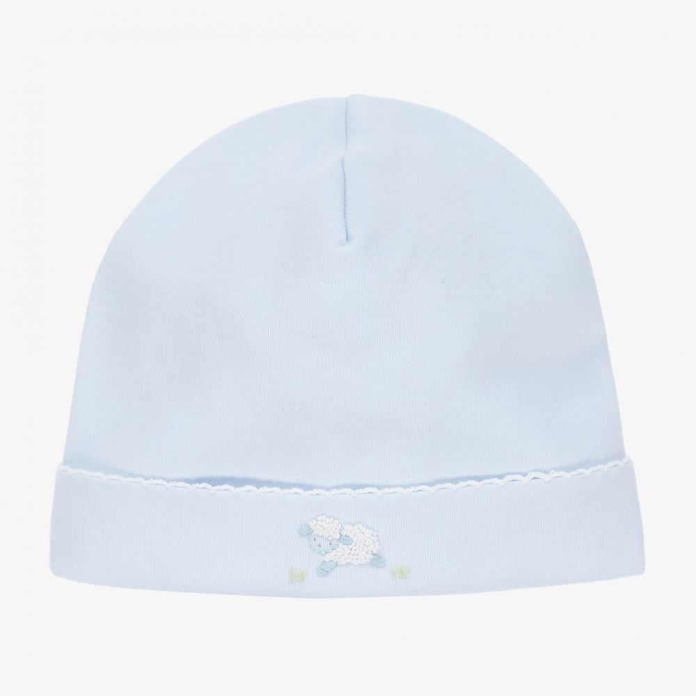 Kissy Kissy - Bonnet bleu en coton Agneau | Childrensalon