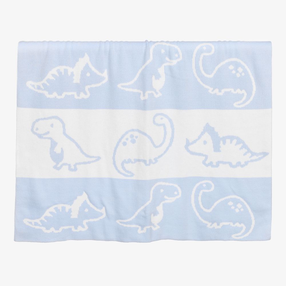 Kissy Kissy - Blaue Dinosaurierdecke (93 cm) | Childrensalon