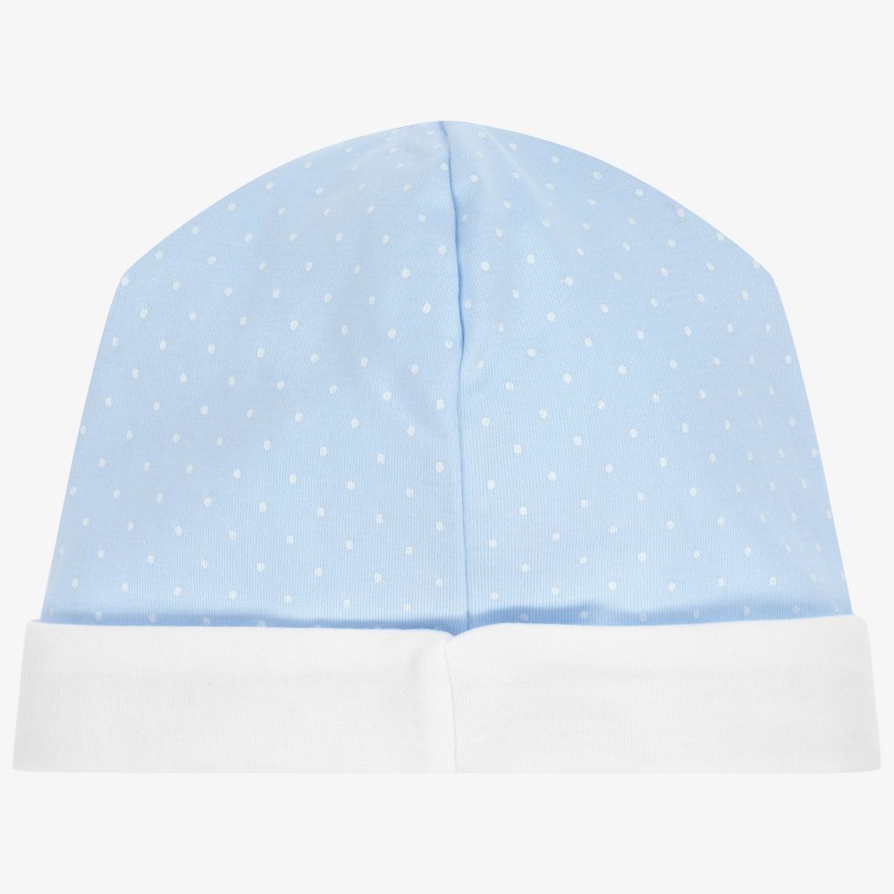 Kissy Kissy-Blue Elephant Pima Cotton Hat | Childrensalon Outlet