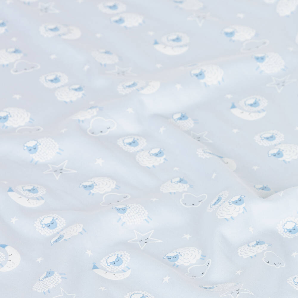 Kissy Kissy-Голубое одеяло с овечками (72см) | Childrensalon Outlet