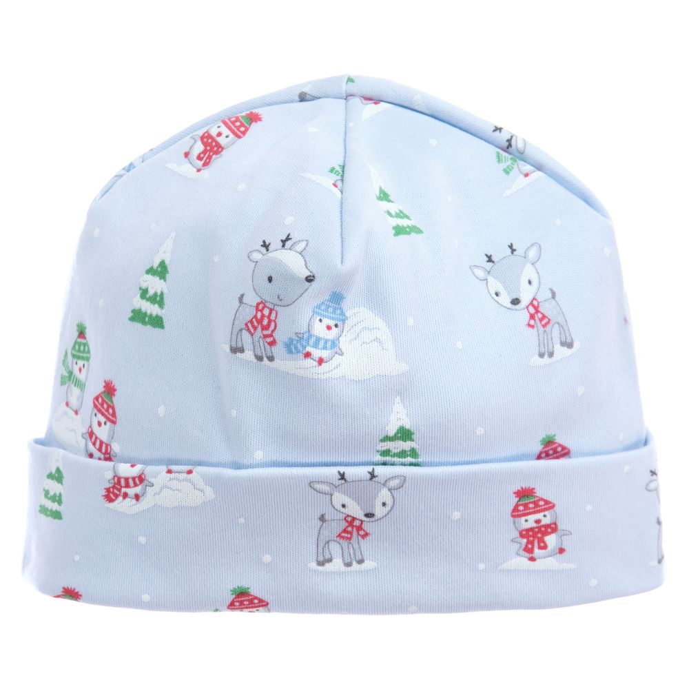 Kissy Kissy - قبعة قطن بيما لون أزرق للأطفال | Childrensalon