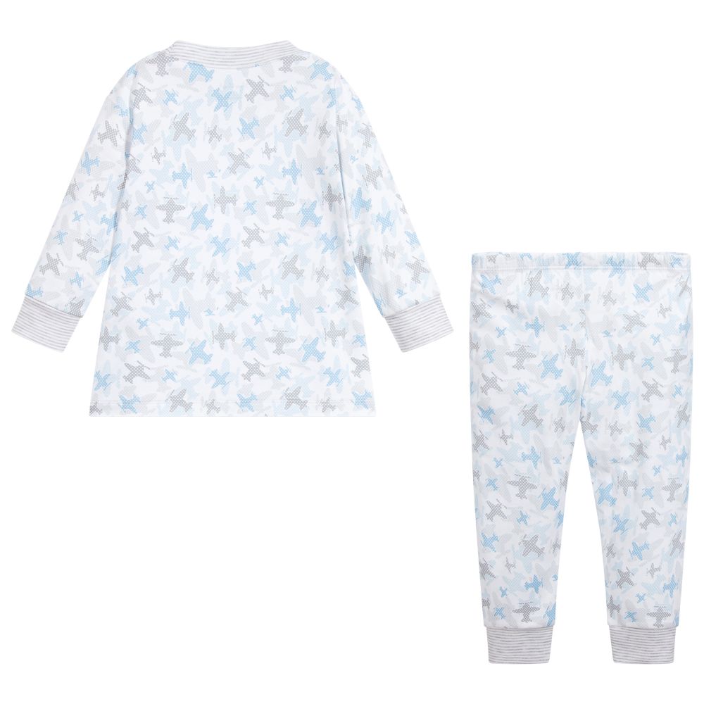 Kissy Kissy-Blue Pima Cotton Pyjamas | Childrensalon Outlet