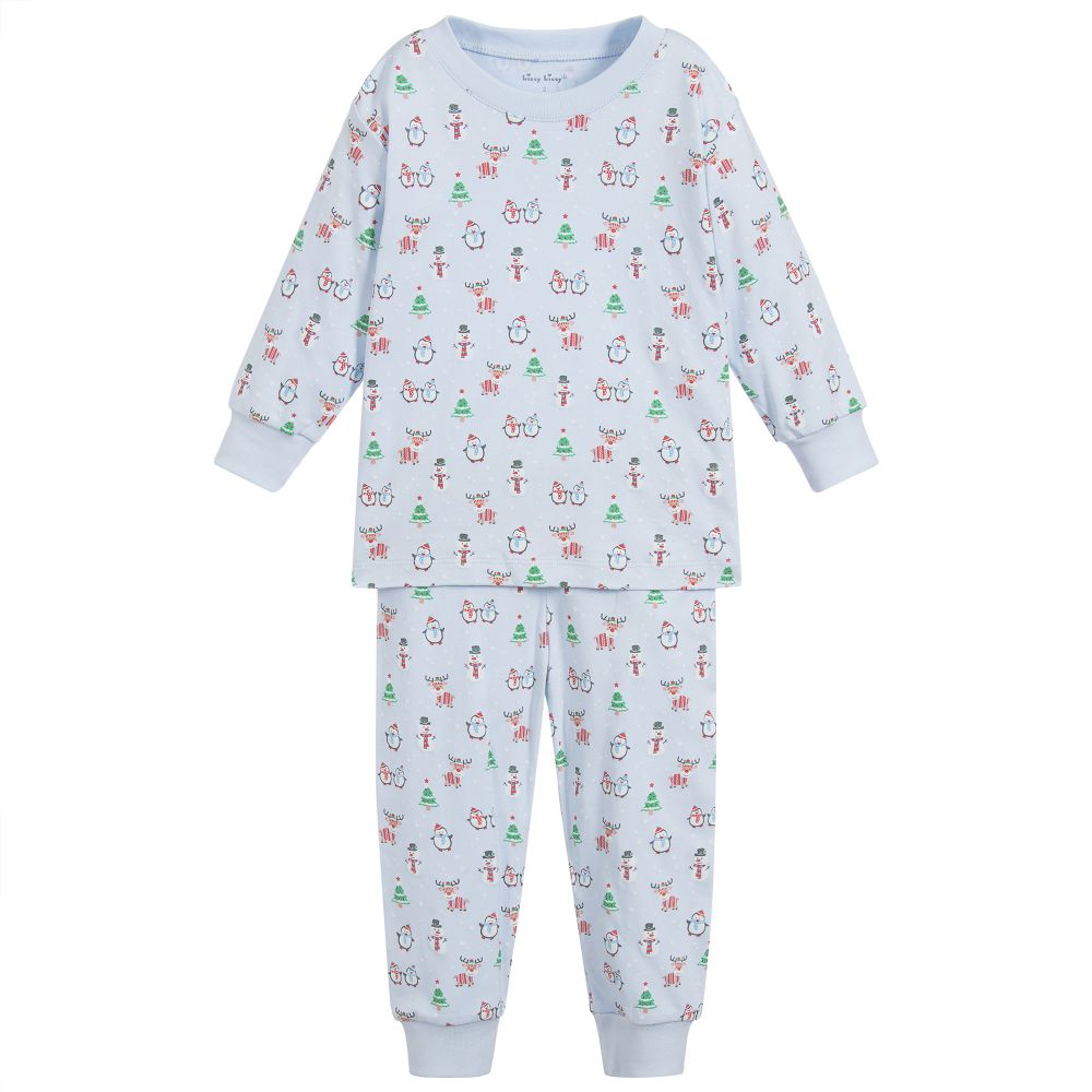 Kissy Kissy-Голубая пижама из хлопка пима | Childrensalon Outlet
