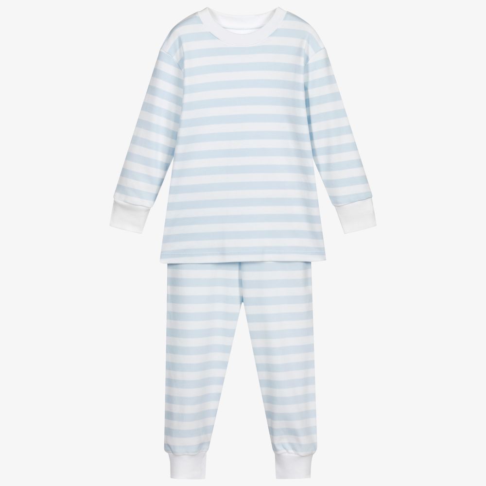 Kissy Kissy - Blue Pima Cotton Pyjamas | Childrensalon