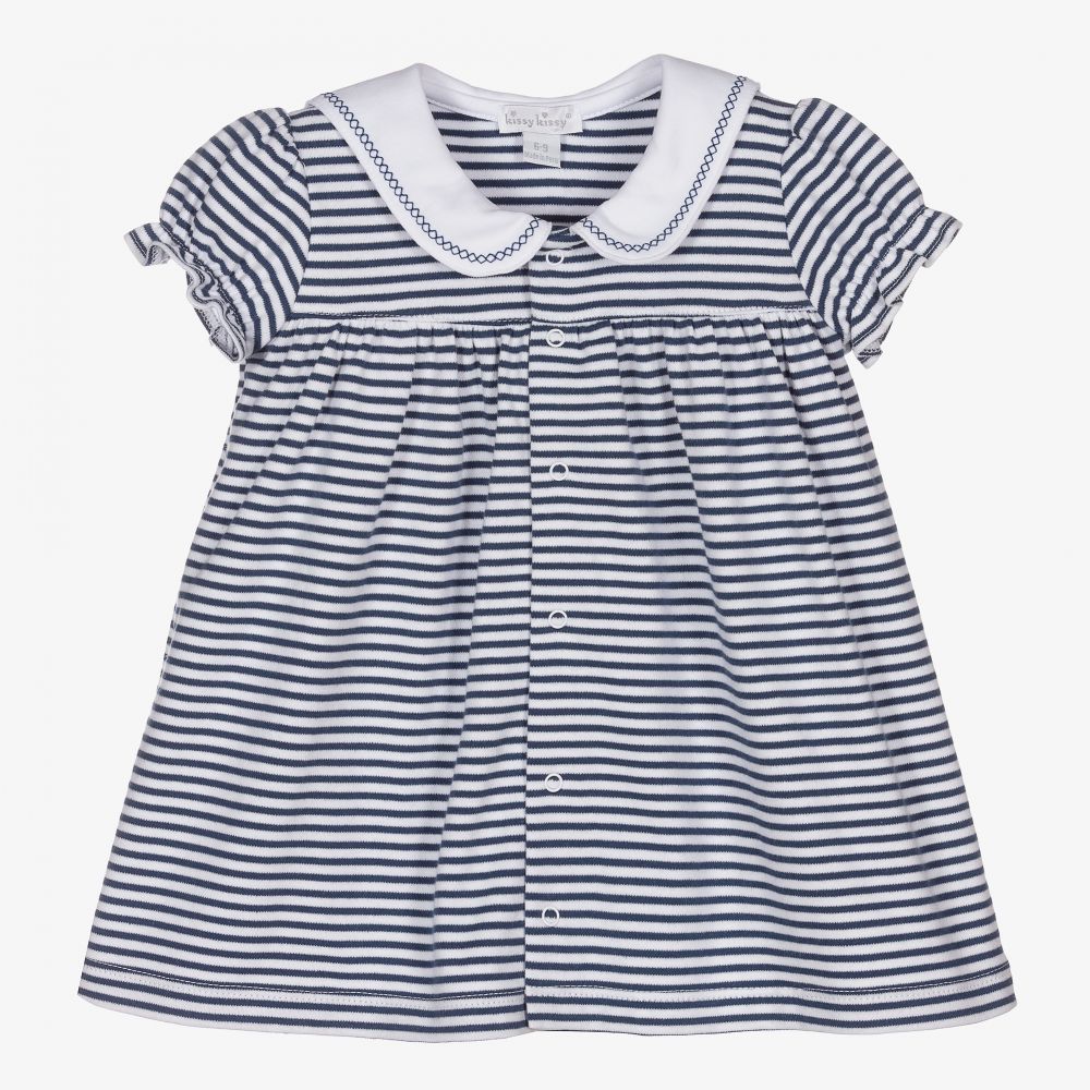 Kissy Kissy - Blue Striped Sails Dress Set | Childrensalon