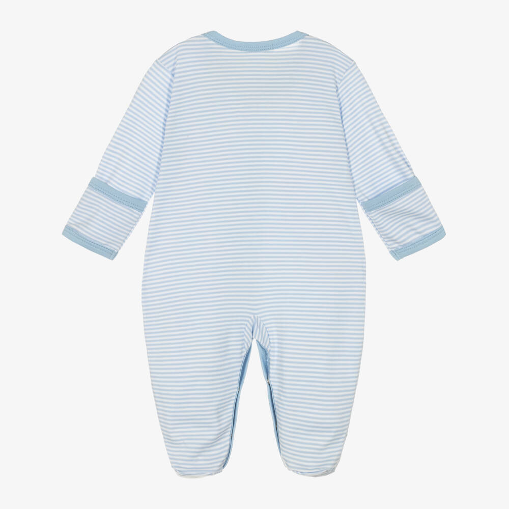 Kissy Kissy-Boys Azure Pima Auto Babygrow | Childrensalon Outlet