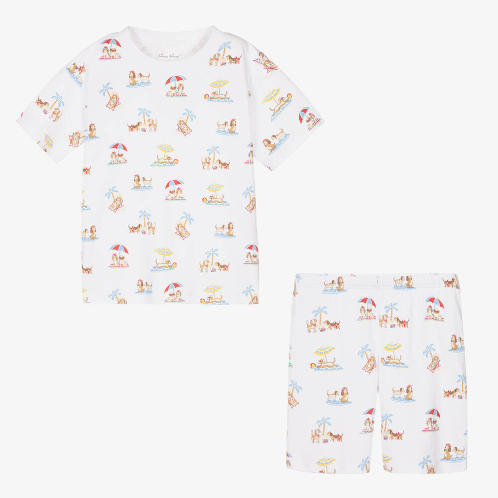 Kissy Kissy-Boys Beach Puppy Pima Pyjamas | Childrensalon Outlet