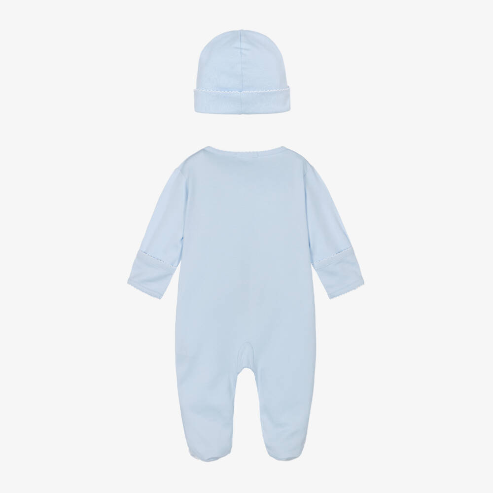 Kissy Kissy-Boys Beary Blue Cotton Playsuit Set | Childrensalon Outlet