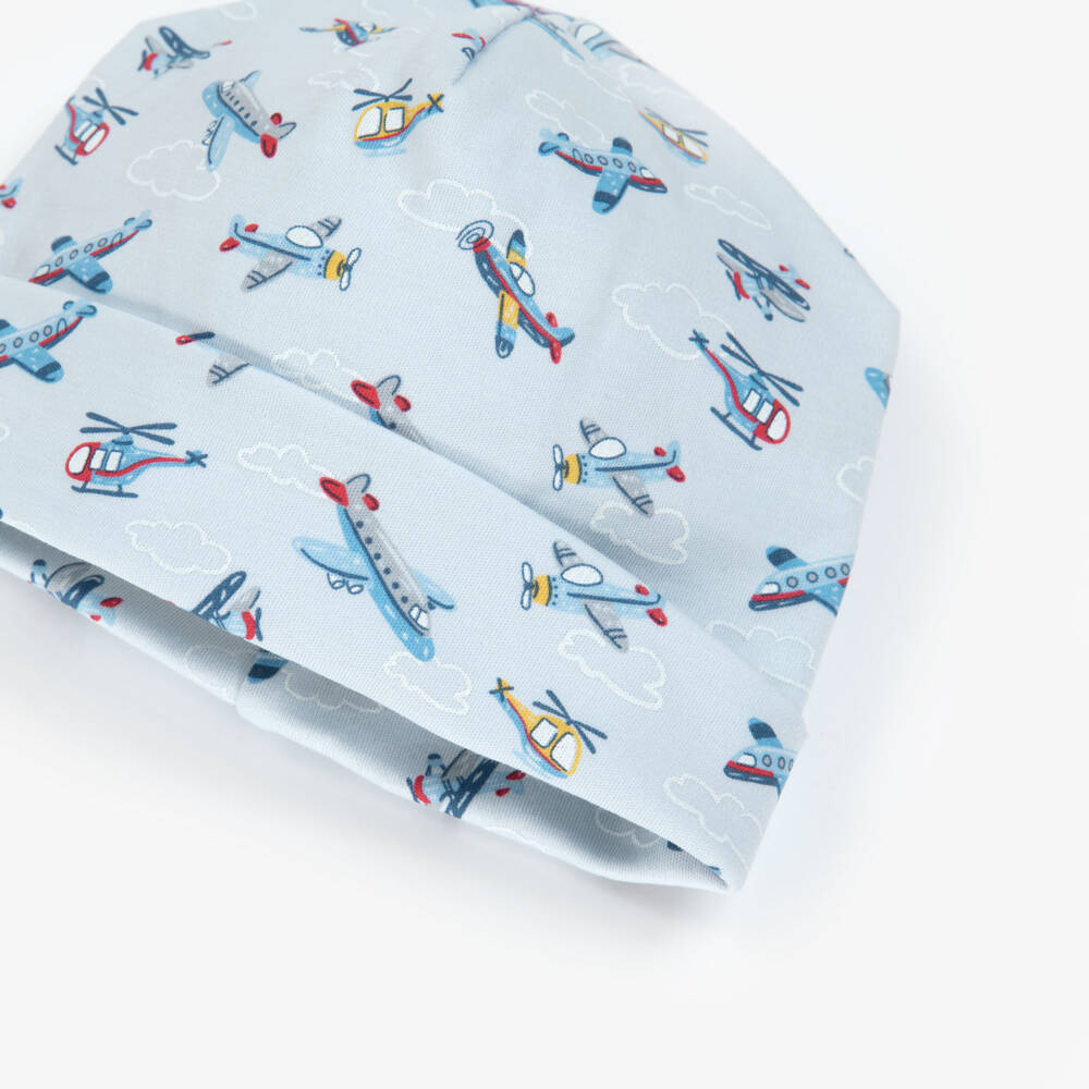Kissy Kissy-قبعة زرقاء سماوية للأولاد بطبعة طائرة | Childrensalon Outlet