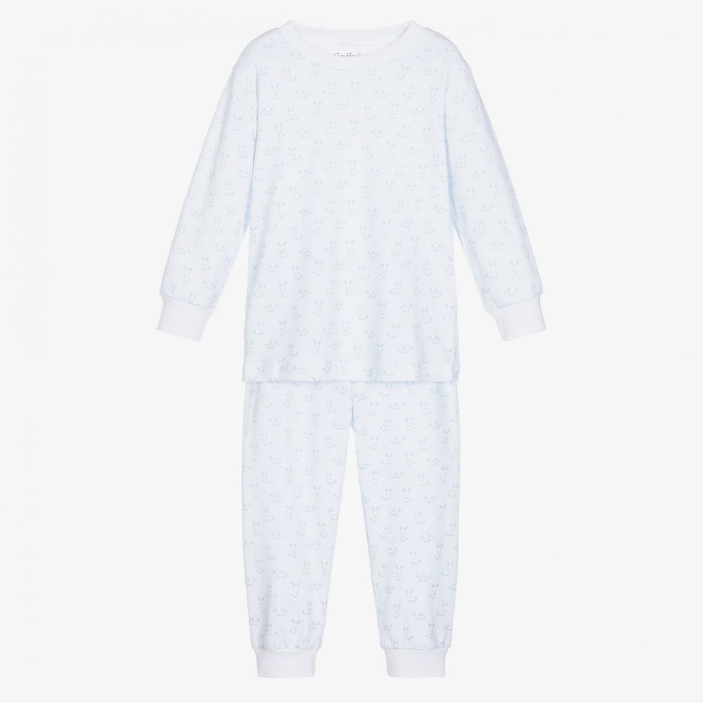 Kissy Kissy - Blauer Häschen-Baumwoll-Schlafanzug (J) | Childrensalon
