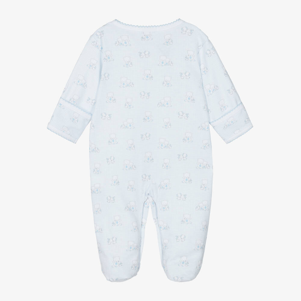 Kissy Kissy-Boys Blue Cuddle Bear Babygrow | Childrensalon Outlet