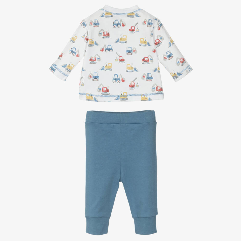 Kissy Kissy-Boys Blue Digger Trouser Set | Childrensalon Outlet