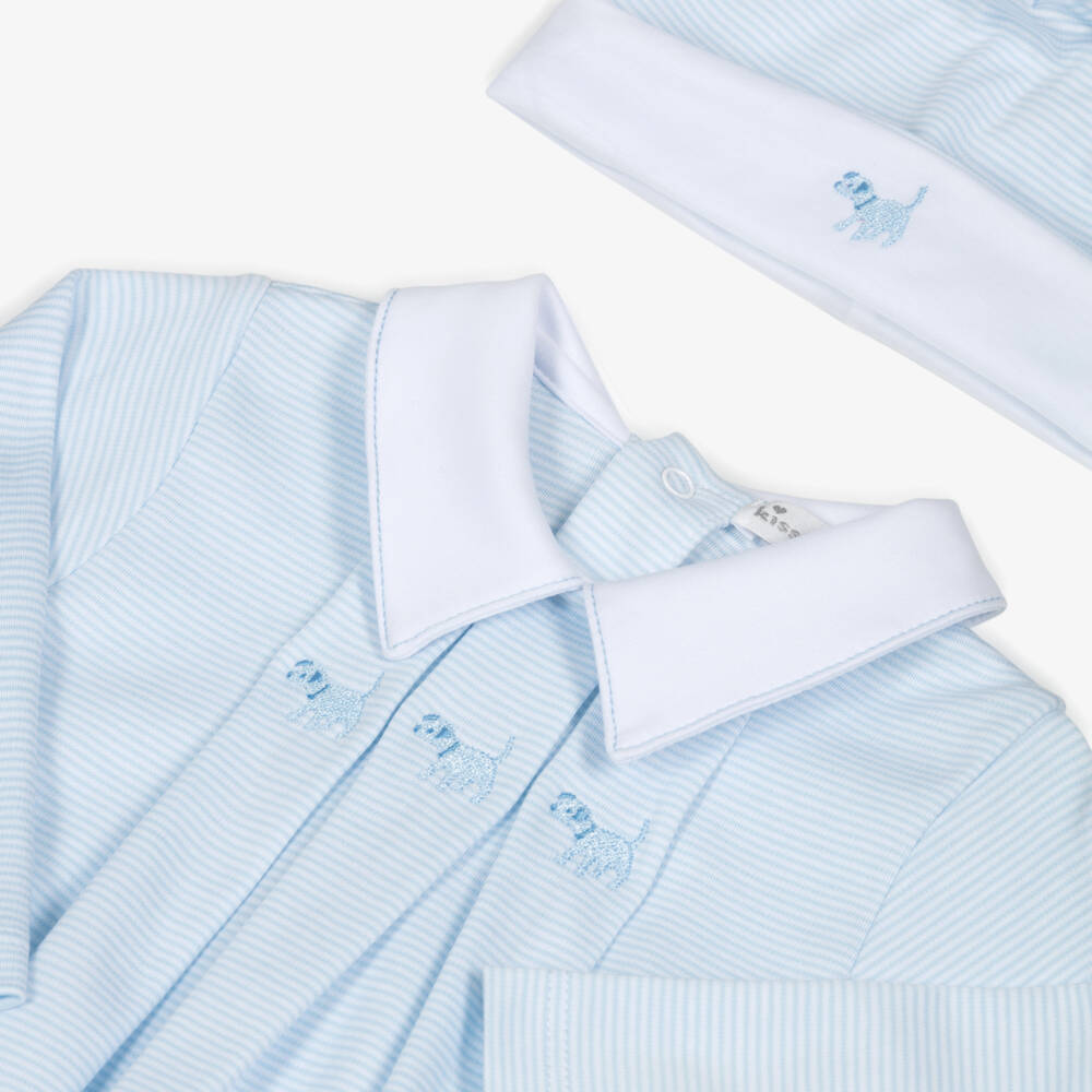 Kissy Kissy-لباس أطفال أزرق مطرز برسمة كلب للأولاد | Childrensalon Outlet