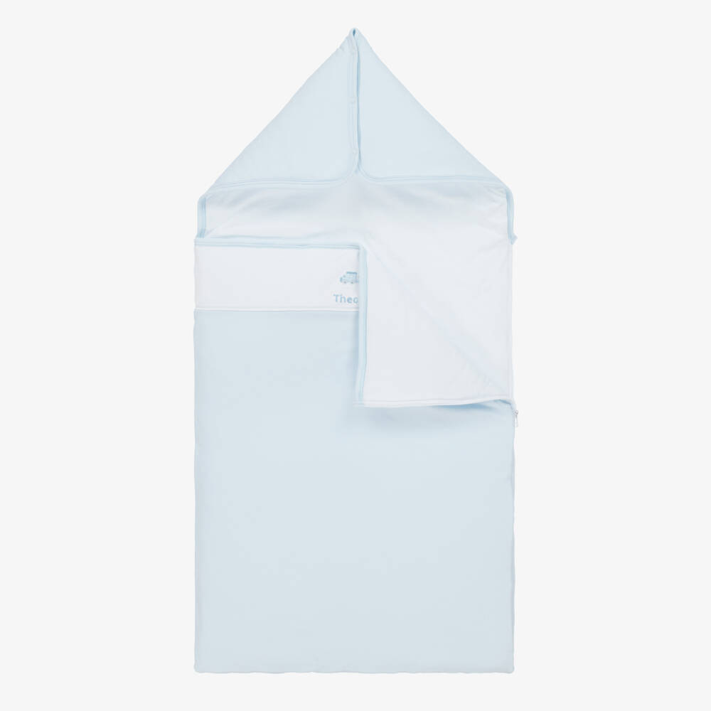 Kissy Kissy-Boys Blue Personalized Cotton Nest | Childrensalon Outlet
