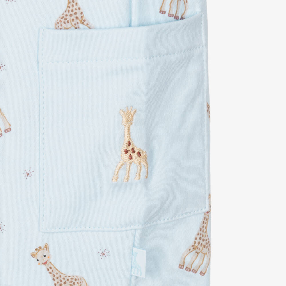 Kissy Kissy-Boys Blue Pima Cotton Babygrow | Childrensalon Outlet
