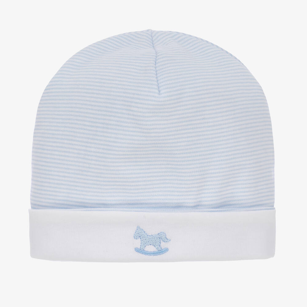 Kissy Kissy - Bonnet bleu en coton pima grands classiques garçon | Childrensalon