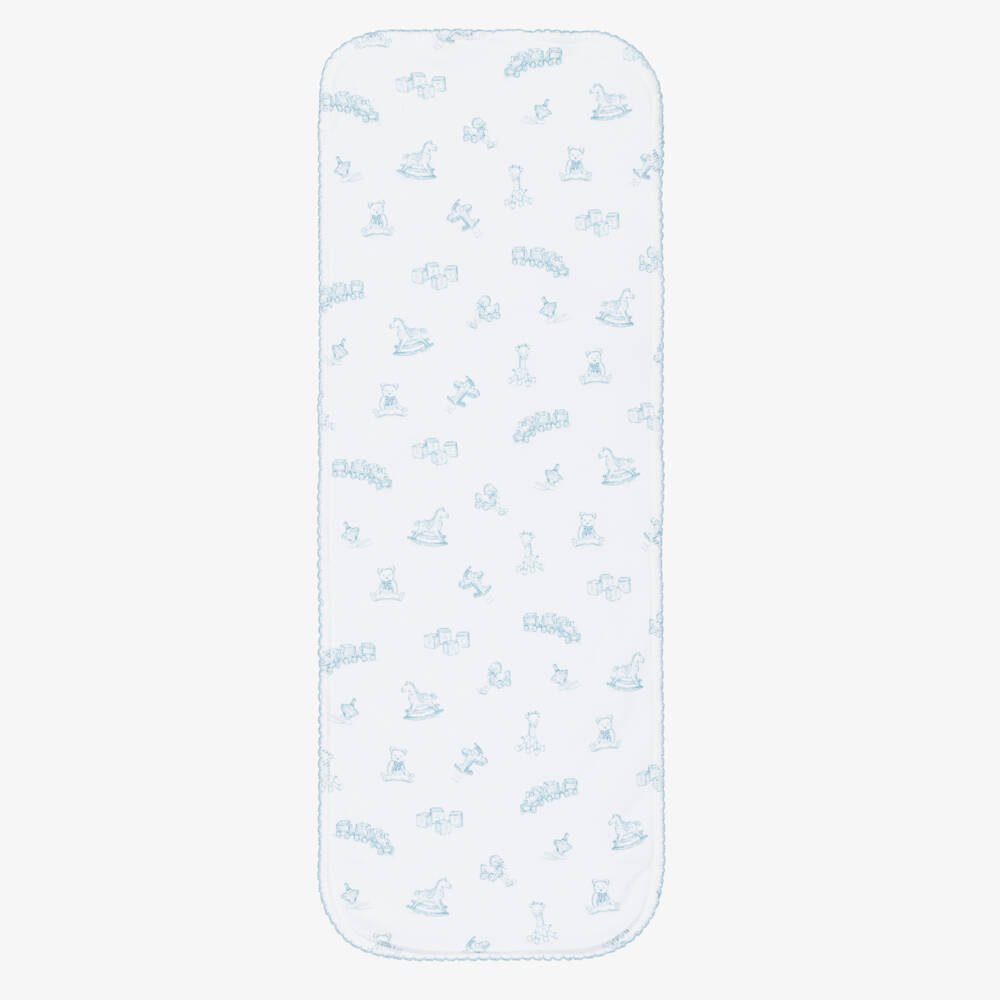 Kissy Kissy-Boys Blue Pima Cotton Muslin | Childrensalon Outlet