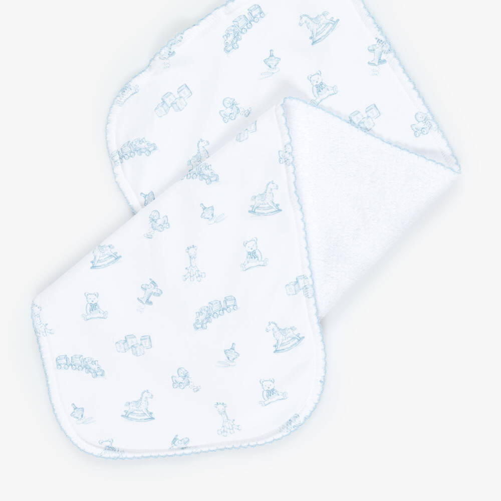 Kissy Kissy-Boys Blue Pima Cotton Muslin | Childrensalon Outlet