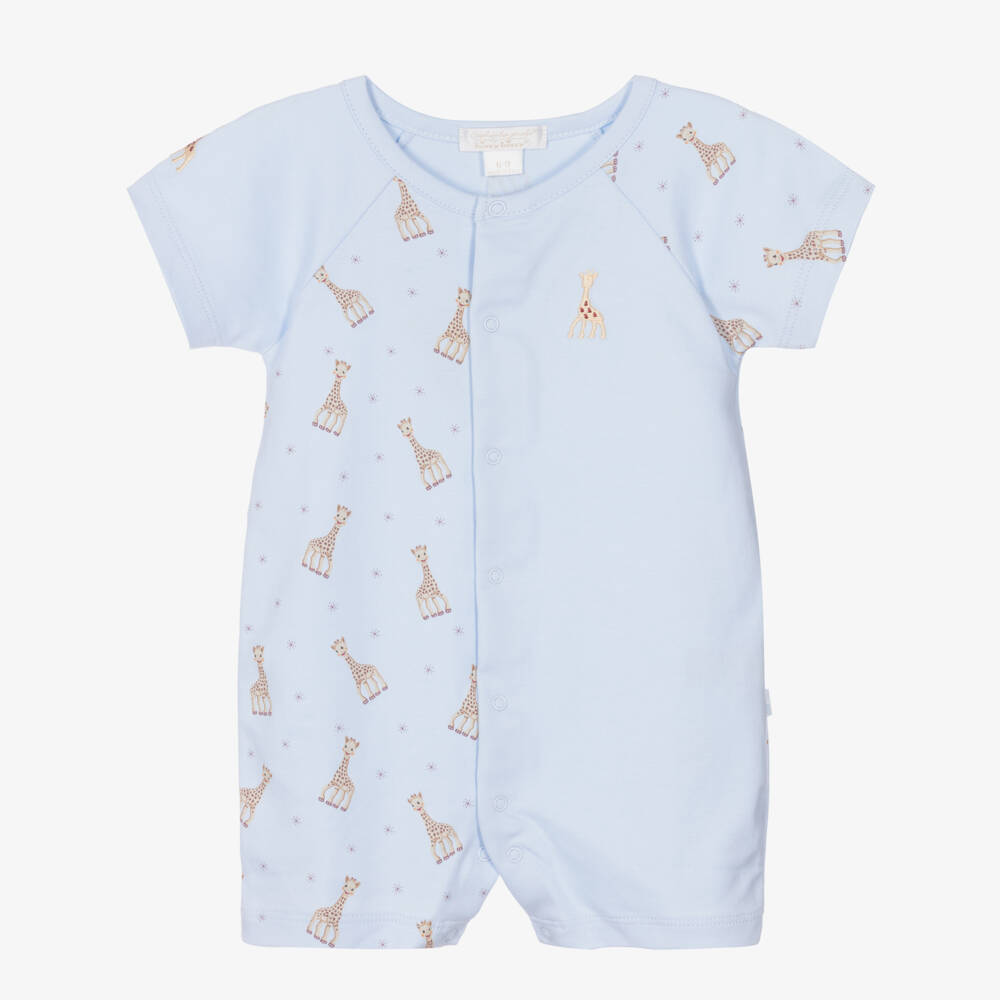 Kissy Kissy-Boys Blue Pima Cotton Shortie | Childrensalon Outlet
