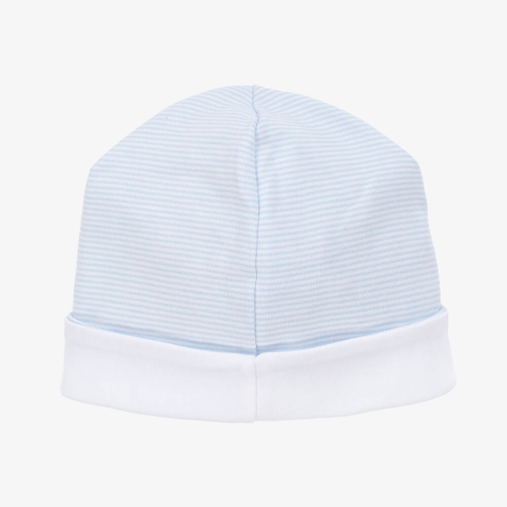 Kissy Kissy-Boys Blue Pima Cotton Whale Hat | Childrensalon Outlet