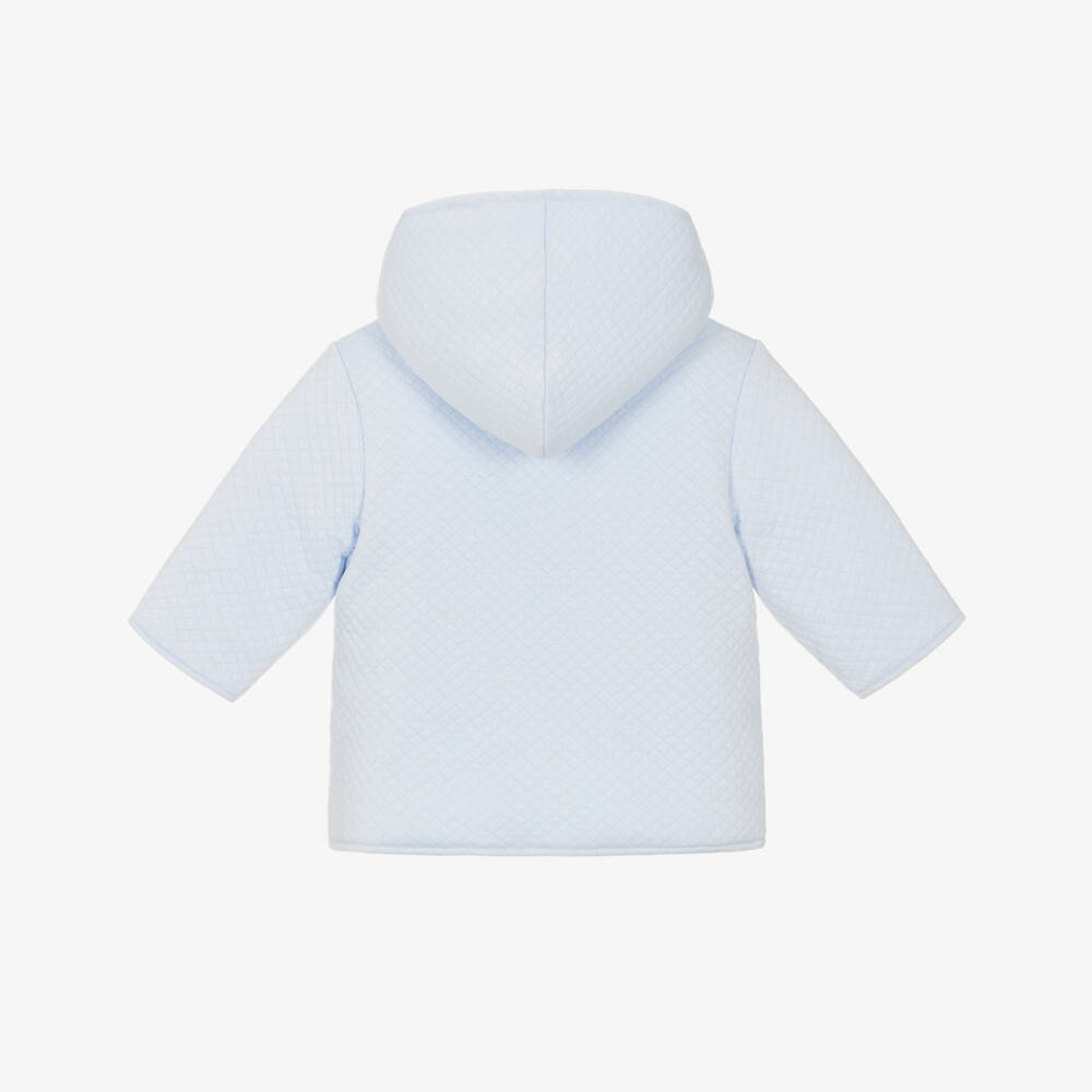 Kissy Kissy-Boys Blue Quilted Riding Pram Coat | Childrensalon Outlet