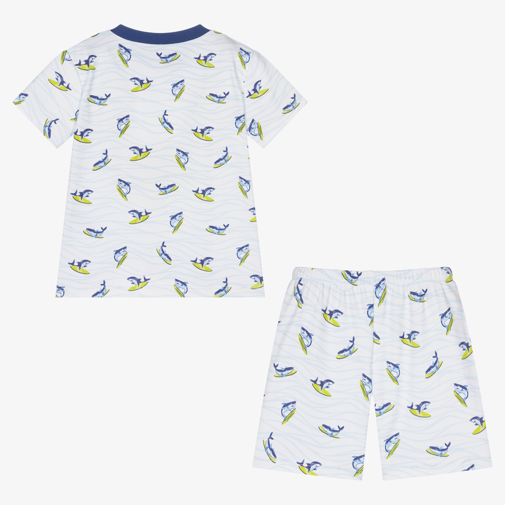 Kissy Kissy-بيجاما قطن بيما لون أزرق وأبيض للأولاد | Childrensalon Outlet
