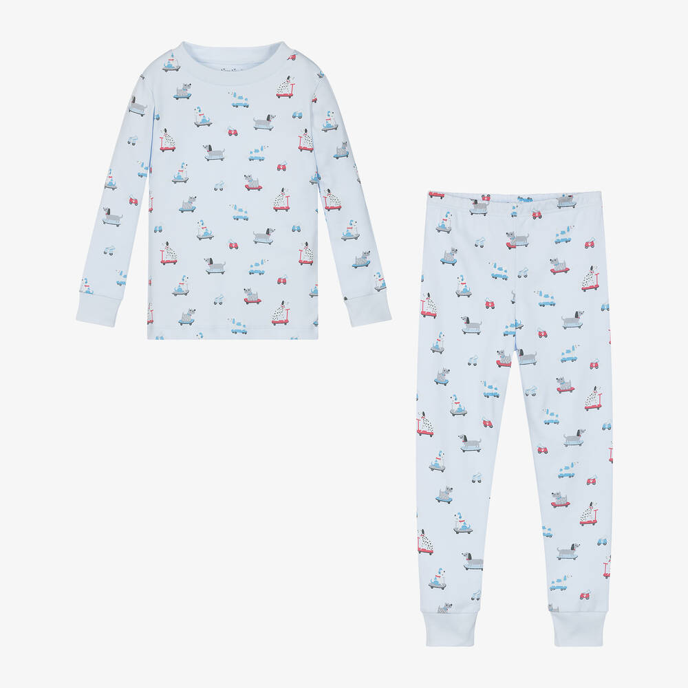 Kissy Kissy-Boys Blue Skateboarding Pups Pyjamas  | Childrensalon Outlet