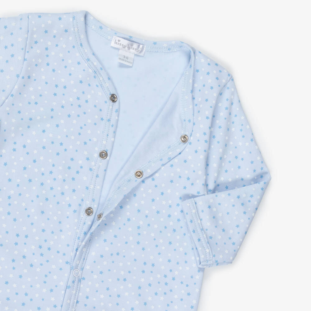 Kissy Kissy-Boys Blue Star Pima Cotton Babysuit Set | Childrensalon Outlet