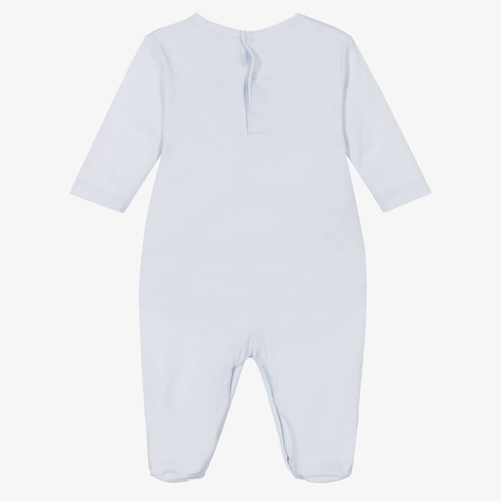 Kissy Kissy-Boys Blue Summer Medley Babygrow | Childrensalon Outlet