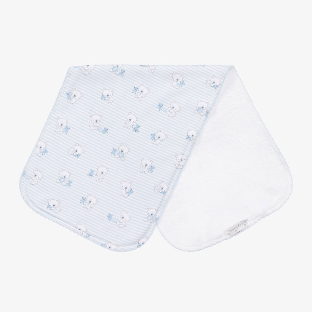 Kissy Kissy-Boys Blue Teddy Companion Cloth | Childrensalon Outlet