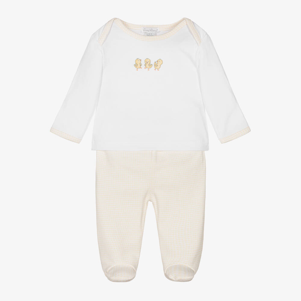 Kissy Kissy-Boys Bright Chicks Pima Cotton Set | Childrensalon Outlet